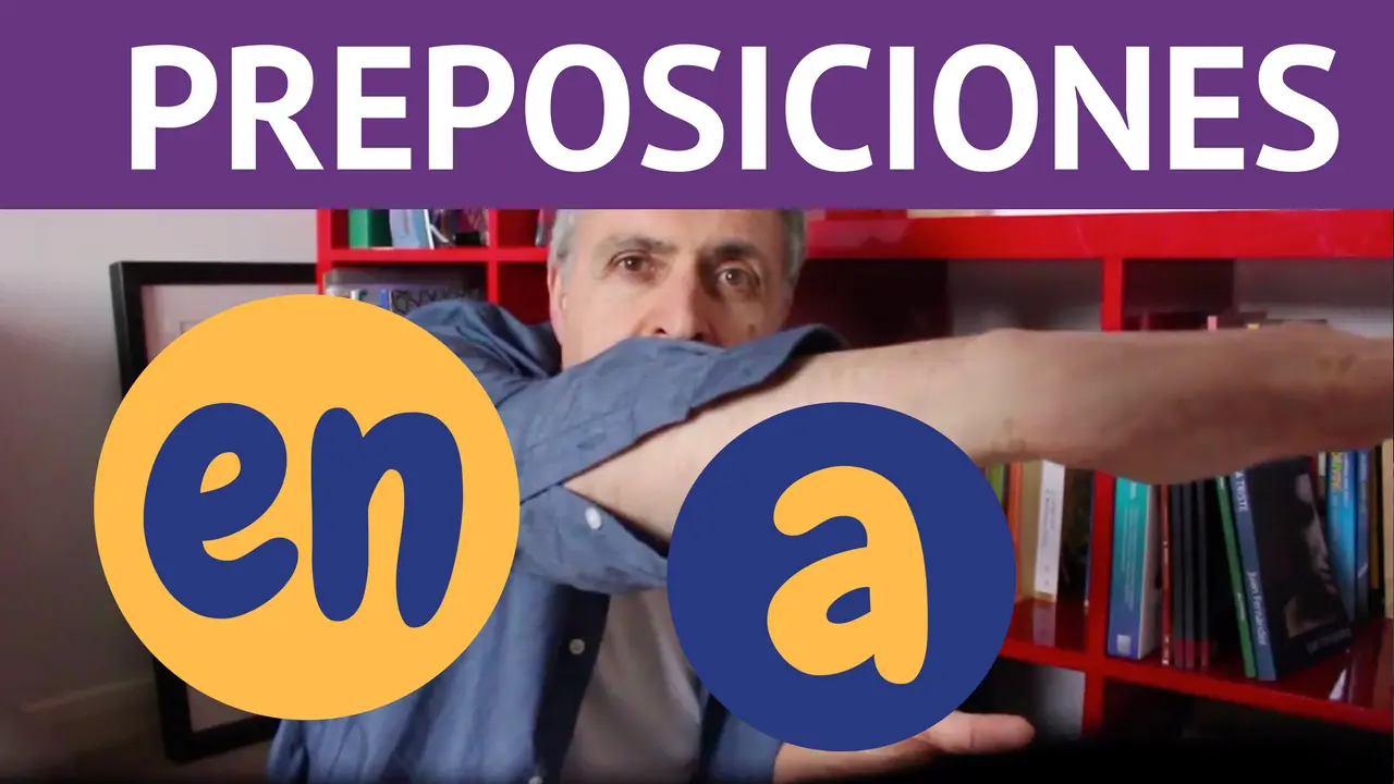 preposiciones en español: diferencia a y en