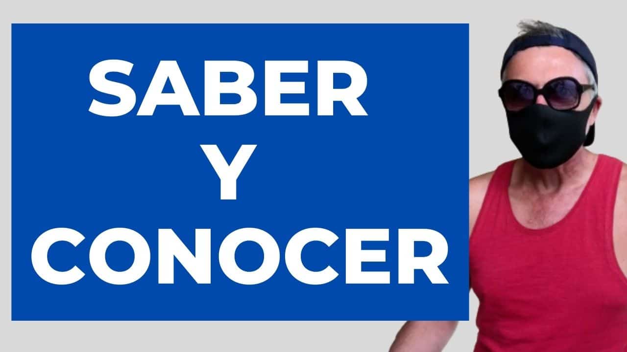 saber vs conocer: difference