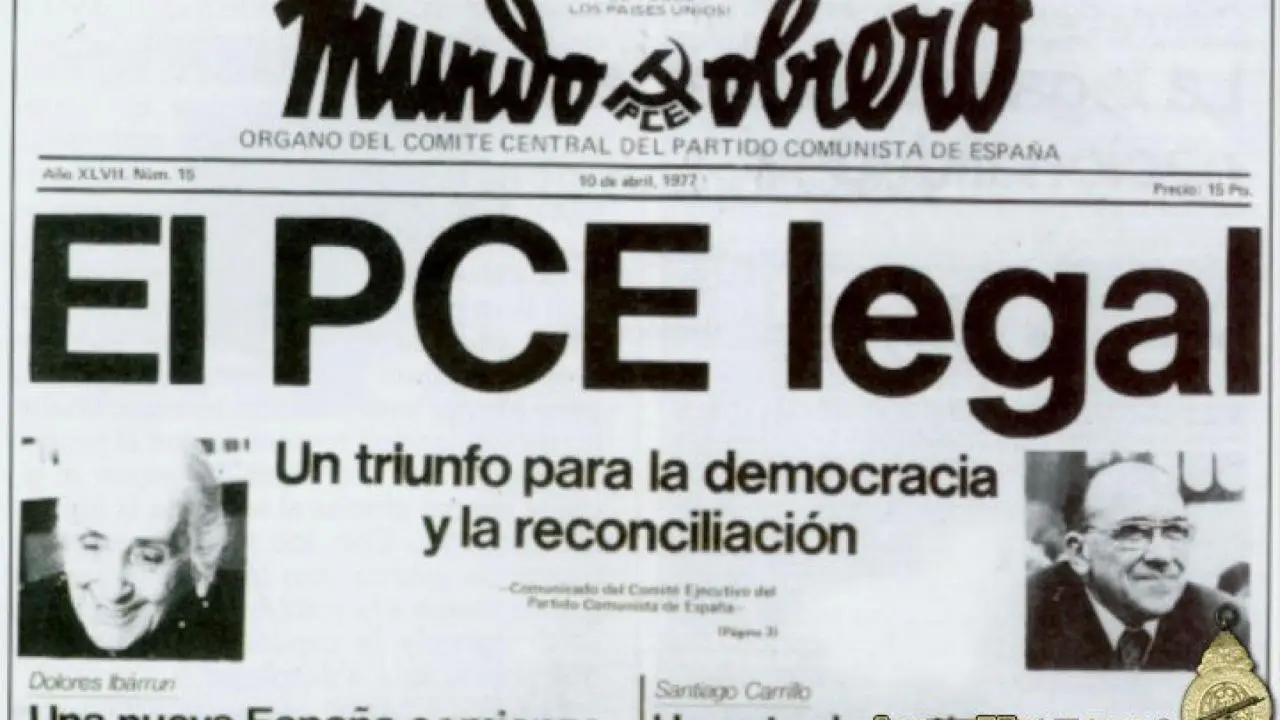En 1977 se legaliza el PCE